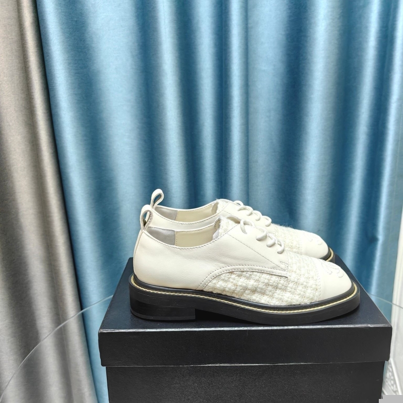Ch*el leather shoes